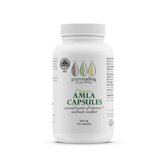 Organic Amla Capsules 500mg - greentradingaustralia