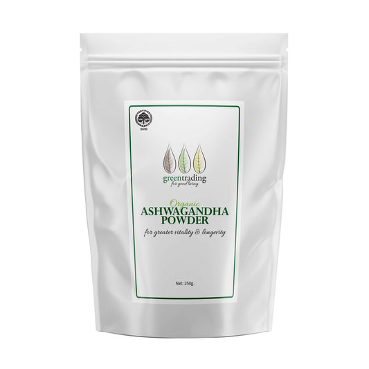 Organic Ashwagandha Powder 250g - greentradingaustralia