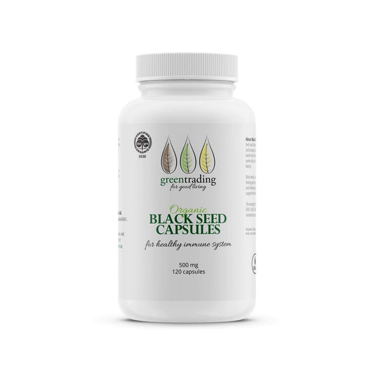 Organic Black Seed Capsules 500mg - greentradingaustralia