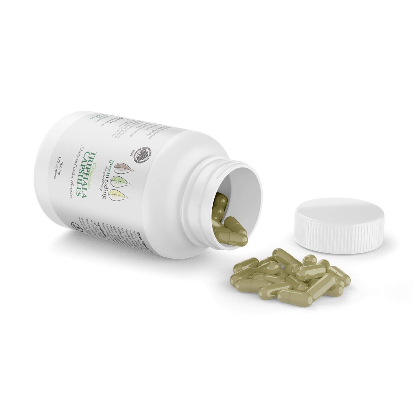 Organic Triphala Capsules 500mg - greentradingaustralia