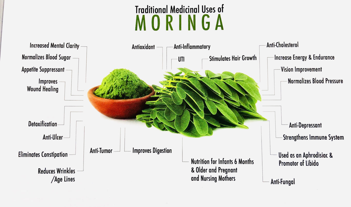 Organic Moringa Capsules 500mg - greentradingaustralia