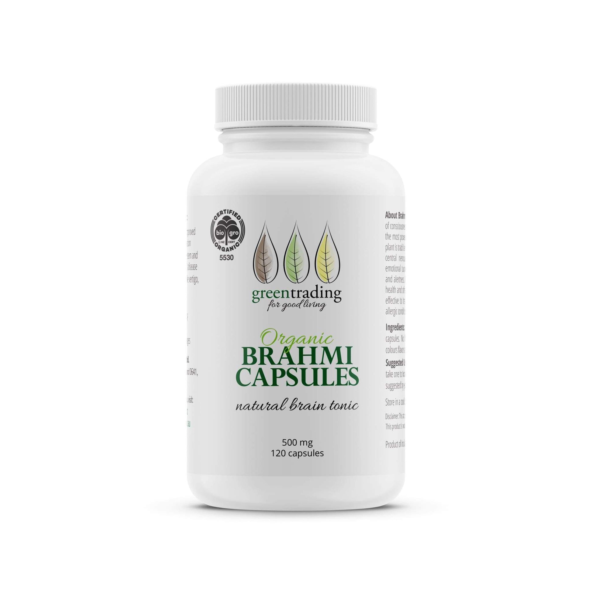 Organic Brahmi Powder 250g - greentradingaustralia