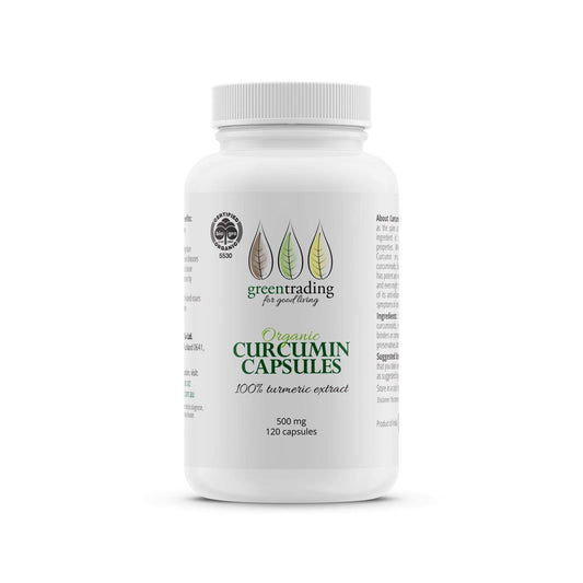 Organic Curcumin Capsules 500mg - greentradingaustralia