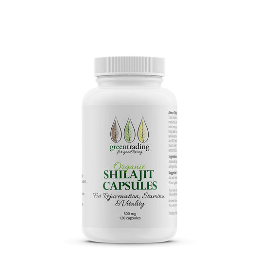 Organic Shilajit Capsules 500mg - greentradingaustralia
