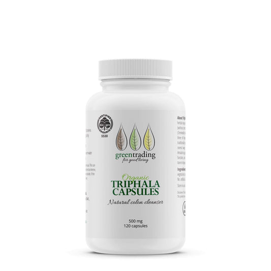 Organic Triphala Capsules 500mg - greentradingaustralia
